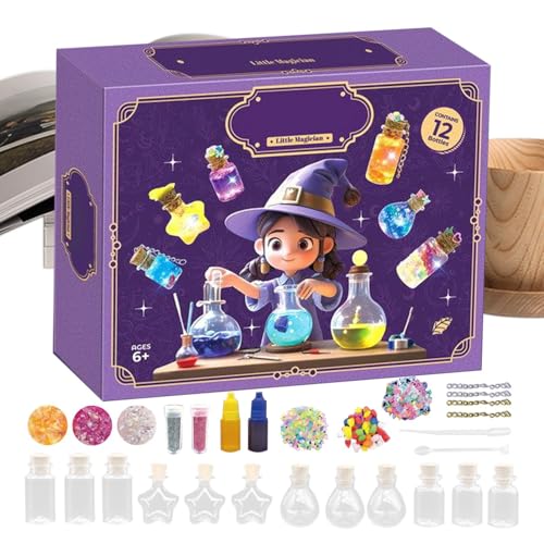 Kids Potion Kits, Magic Witch Potion Bottle Craft Set, Interactive Educational Activity, for Halloween, Boys, Girls, Preschool, Classroom, Home, Indoor Creative Play von Generisch