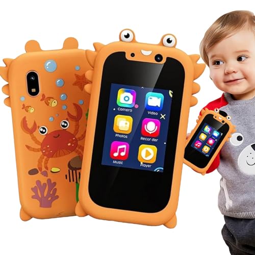 Kids Smartphone -Spielzeug - Interaktives Lerngerät, Doppelkamera -Funktion, Musical Story Player | Bildung mobiles Gadget -Design, engagiert tun, um Telefone für Unterhaltung frühkindlich zu nutzen von Generisch