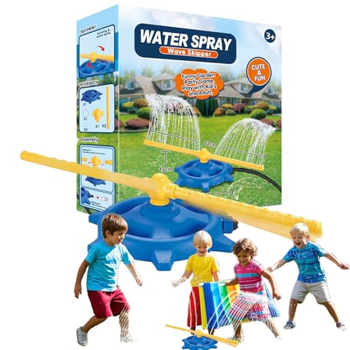 Kids Sprinkler, Interactive Backyard Water Games, 10.24x24.41x5.12 inches 360 Degree Rotating Portable, Summer Outdoor Activity for Backyard, Play Poolside, Fun Garden Parties von Generisch