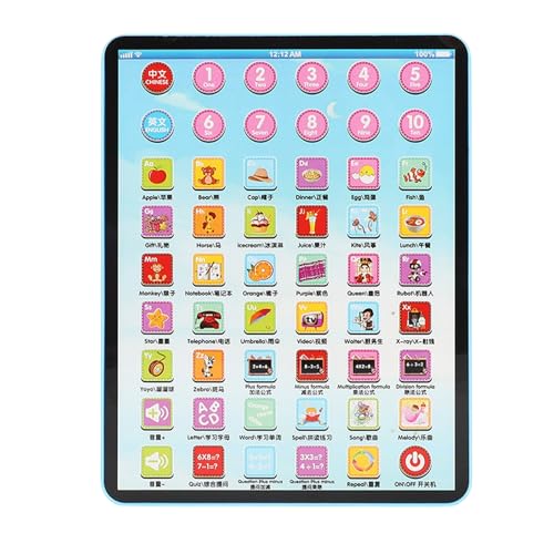 Kids Tablet Zum Lernen, Lerntablet | Lustige Vorschulkinderspielzeug - Frühes Entwicklungsspielzeug Für Kinder Im Alter Von 2 Bis 5 Jahren, Interaktive Elektronische Lernsysteme von Generisch