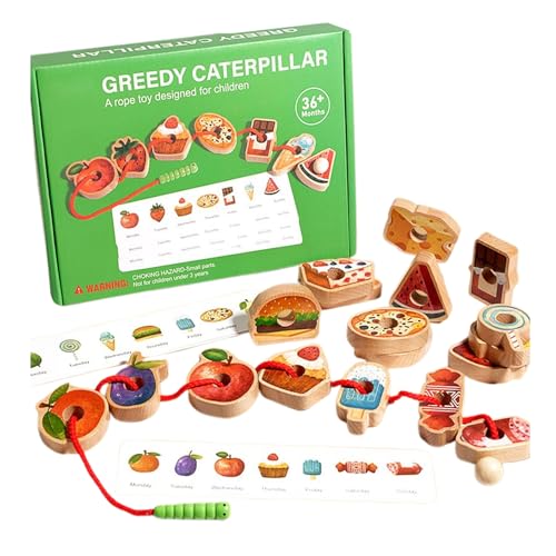 Kids Threading Toys, Educational Bead Plaything, Wooden Sorting Activity, Fine Motor Skill Builder, Colorful Learning Tool, for Preschool Boys Girls Ages 3+ Development Use, 7.87x5.91x1.57 Inches Kids Threading Toys, Educational Bead Plaything, Wooden Sorting Activity, Fine Motor Skill Builder, Colorful Learning Tool, for Preschool Boys Girls Ages 3+ Development Use, 7.87x5.91x1.57 Inches von Generisch