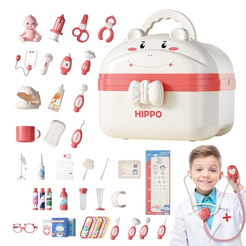 Kinder-Ärzte-Spielset, Arzt-Spielset für Kinder | Arztset für Kinder - Arzt-Rollenspiel für Kinder, Rollenspiel-Spielzeugset, -Rollenspielset mit Aufbewahrungskoffer Kinder-Ärzte-Spielset, Arzt-Spielset für Kinder | Arztset für Kinder - Arzt-Rollenspiel für Kinder, Rollenspiel-Spielzeugset, -Rollenspielset mit Aufbewahrungskoffer von Generisch