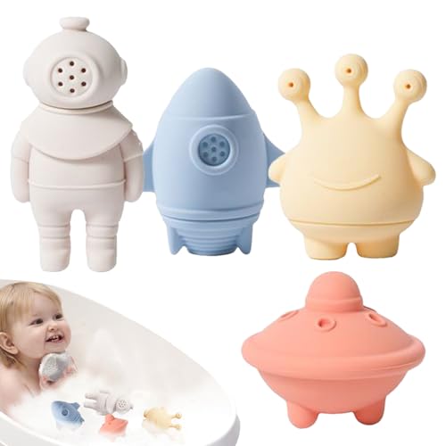 Kinder Badespielzeug, Silikon Badespielzeug Für Babys, Spaß Sensorik Spielzeug Frühes Zubehör Für Wasserwanne Dusche Schwimmen Ostern Geburtstag Reise Outdoor Party Korb Kinder Badespielzeug, Silikon Badespielzeug Für Babys, Spaß Sensorik Spielzeug Frühes Zubehör Für Wasserwanne Dusche Schwimmen Ostern Geburtstag Reise Outdoor Party Korb von Generisch