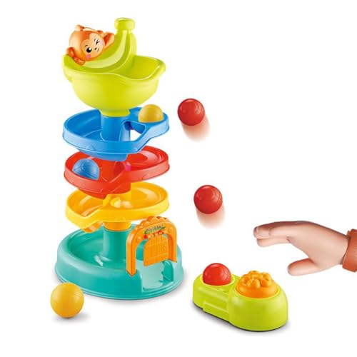Kinder Ballschleuder Spielzeug - Lernspielzeug Murmelbahn,Babyspielzeug Aktivität Stapelspiel ab 18 Monaten Kinder Ballschleuder Spielzeug - Lernspielzeug Murmelbahn,Babyspielzeug Aktivität Stapelspiel ab 18 Monaten von Generisch
