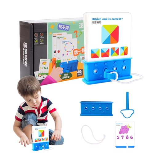 Kinder Brain Teaser Game - Interaktives logisches Denken für Lernen & Spaß | Pädagogische Gehirnspiele, STEM Cognitive Development Toy für und Mädchen, reisefreundliche Problemlösung Herausford Kinder Brain Teaser Game - Interaktives logisches Denken für Lernen & Spaß | Pädagogische Gehirnspiele, STEM Cognitive Development Toy für und Mädchen, reisefreundliche Problemlösung Herausford von Generisch