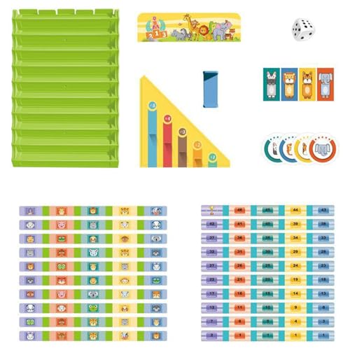 Kinder Dame Spiel | Zahlen Mathe Spiel Tierspiel Dame Set - Interaktive Lernaktivitäten Für Kindergeburtstag Weihnachten Schule Vorschule von Generisch