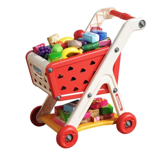 Kinder-Einkaufswagen-Spielzeug, 26PCS Supermarkt Einkaufswagen Spielzeug Mit Obst Gemüse Kaufladen Zubehör, Einkaufswagen Rollenspiele Und Rollenspiele Für Kinder Im Alter Von 3 4 Bis 5 Jahren Kinder-Einkaufswagen-Spielzeug, 26PCS Supermarkt Einkaufswagen Spielzeug Mit Obst Gemüse Kaufladen Zubehör, Einkaufswagen Rollenspiele Und Rollenspiele Für Kinder Im Alter Von 3 4 Bis 5 Jahren von Generisch