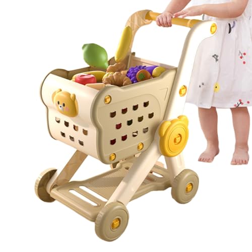 Kinder Einkaufswagen - Spielzeug Supermarktwagen Kinderwagen Set,Pädagogisches Lernspielzeug Mit Gemüse Obst Lebensmittel Attrappen Für Kleinkinder Ab 3 Jahren Zum Üben des Gehens Und Rollenspiel Kinder Einkaufswagen - Spielzeug Supermarktwagen Kinderwagen Set,Pädagogisches Lernspielzeug Mit Gemüse Obst Lebensmittel Attrappen Für Kleinkinder Ab 3 Jahren Zum Üben des Gehens Und Rollenspiel von Generisch