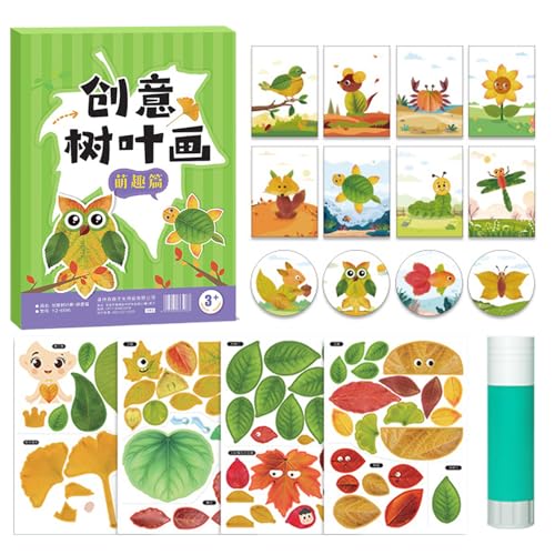 Kinder Fall Craft Kit - 9.84x7,09 Zoll handgefertigtes Blattprojekt für Kreativität, unterhaltsame Bildungsaktivitäten mit sicheren Material Kinder Fall Craft Kit - 9.84x7,09 Zoll handgefertigtes Blattprojekt für Kreativität, unterhaltsame Bildungsaktivitäten mit sicheren Material von Generisch