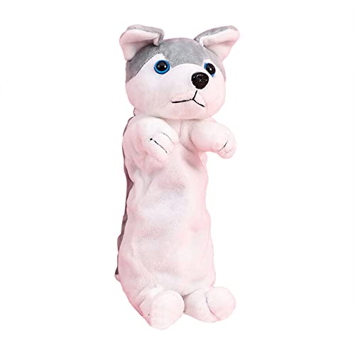 Kinder-Federmäppchen, 1 Stück, Tasche mit Hundewelpen-Design, Tier-Schreibwaren-Tasche, Bleistift-Funktion, Aufbewahrungsbeutel mit Reißverschluss für Schule, Schreibwaren, Mädchen, Make-up, Kosmetik von Generisch