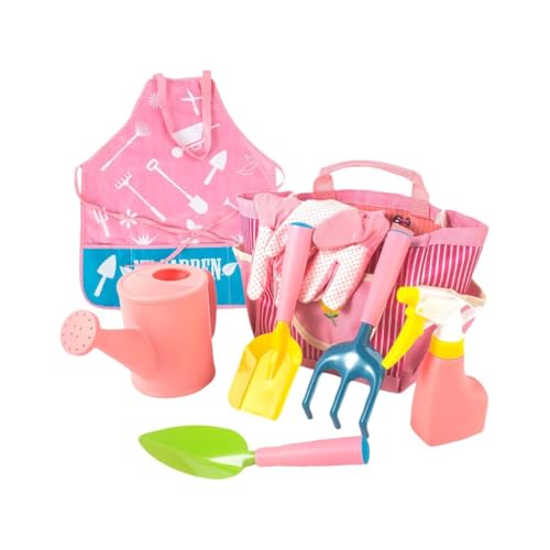Kinder Gartengeräte Set, Metall Kinder Gartenset,Gartenspielzeug Set,Spielwerkzeuge für den Strand/Garten mit Schaufel, Harke, Gießkanne, Gartentasche, Gartengeschenke für Jungen Mädchen (8-teiliges) Kinder Gartengeräte Set, Metall Kinder Gartenset,Gartenspielzeug Set,Spielwerkzeuge für den Strand/Garten mit Schaufel, Harke, Gießkanne, Gartentasche, Gartengeschenke für Jungen Mädchen (8-teiliges) von Generisch