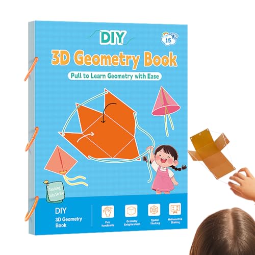 Kinder Geometrie Lernbuch, Ziehbild Geometrie Lernbuch Für Kinder, Lehrspiel Für Volumen Und Flächenformeln Reisen Kindergarten von Generisch