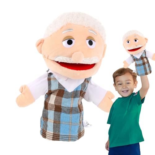 Kinder Handpuppen - Plüschvater Puppe für Geschichtenerzählen & Täuschung spielen | Engagiertes Bildungsspielzeug für Kinder im Vorschulalter, weiche und dauerhafte Familien-Handpuppen, einfallsreiche Kinder Handpuppen - Plüschvater Puppe für Geschichtenerzählen & Täuschung spielen | Engagiertes Bildungsspielzeug für Kinder im Vorschulalter, weiche und dauerhafte Familien-Handpuppen, einfallsreiche von Generisch
