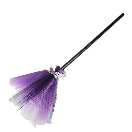 Kinder Hexen Besen | Halloween Kostüme Requisiten Hexenbesen | Karnevalszubehör Rollenspiel Spielzeug Für Kindergeburtstage Verkleidung Kindertheater von Generisch