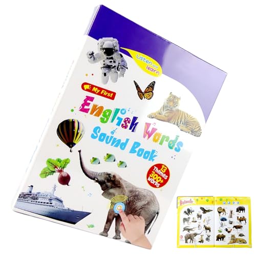 Kinder Interaktive Bücher,Interaktive Hörbücher - Musikalische Sinneserfahrung Lernspielzeug Zur Wortschatz Und Sprachförderung Für Kinder 2-6 Jahre Kinder Interaktive Bücher,Interaktive Hörbücher - Musikalische Sinneserfahrung Lernspielzeug Zur Wortschatz Und Sprachförderung Für Kinder 2-6 Jahre von Generisch