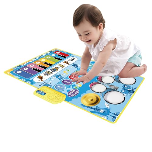 Kinder Klavier Teppich - Bodenmusical Toy Stoff | 31,5 Zoll Bildungsbatterie Teppich | Batter -Musik -Teppiche für Kleinkinder, lernt elektronisches Instrument Lernen Kinder Klavier Teppich - Bodenmusical Toy Stoff | 31,5 Zoll Bildungsbatterie Teppich | Batter -Musik -Teppiche für Kleinkinder, lernt elektronisches Instrument Lernen von Generisch