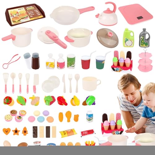 Kinder-Küchenzubehör - STEM-Lernspiele Mit Sensorik Für Kinder | -Spielküche Set Mit Töpfen & Pfannen Für Kindergarten, Zuhause & Garten von Generisch