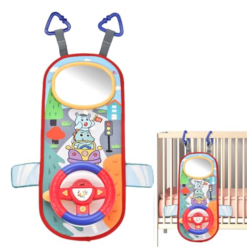 Kinder-Lenkrad-Spielzeug, Spielzeug-Lenkrad für Auto - Musikalisches Antriebsrad - 360° drehbares Kinderlenkradspielzeug mit lustigem Kurbelgeräusch für Weihnachtsstrumpffüller im Kindergarten Kinder-Lenkrad-Spielzeug, Spielzeug-Lenkrad für Auto - Musikalisches Antriebsrad - 360° drehbares Kinderlenkradspielzeug mit lustigem Kurbelgeräusch für Weihnachtsstrumpffüller im Kindergarten von Generisch