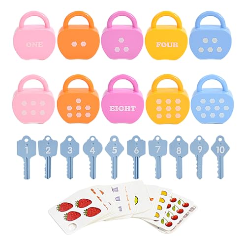 Kinder Lernen Schlösser Mit Schlüsseln - Erkenntnisse Set, Zahlen Bildungsspiele | Fördert Team Spielen Toyy, Fine Motor Toy, Lockks Und Keyys Learng Game, Vorschulaktivitäten Spielzeugspiele Kinder Lernen Schlösser Mit Schlüsseln - Erkenntnisse Set, Zahlen Bildungsspiele | Fördert Team Spielen Toyy, Fine Motor Toy, Lockks Und Keyys Learng Game, Vorschulaktivitäten Spielzeugspiele von Generisch