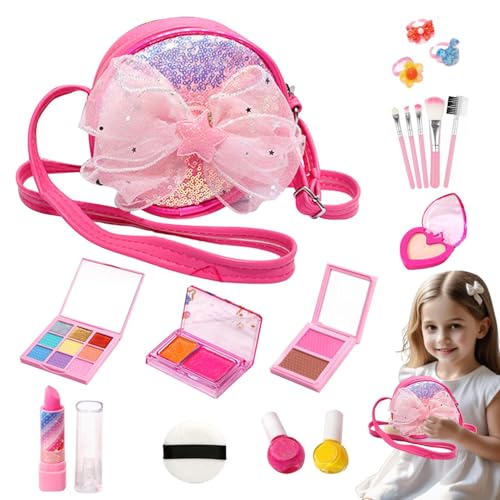 Kinder-Make-up-Set Spielzeug für Mädchen,Mädchen-Make-up-Set für Kinder - 26X Waschbares echtes Make-up-Set für Kleinkinder und Mädchen | Echtes Make-up-Set enthält Werkzeuge, -Make-up-Set fü Kinder-Make-up-Set Spielzeug für Mädchen,Mädchen-Make-up-Set für Kinder - 26X Waschbares echtes Make-up-Set für Kleinkinder und Mädchen | Echtes Make-up-Set enthält Werkzeuge, -Make-up-Set fü von Generisch