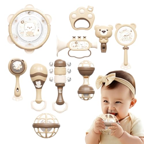 Kinder Musikinstrumente - Frühkindliches Lernspielzeug Mit Percussion-Elementen - Multifunktionelles Percussion Set Ab 18 Monaten Für Zuhause Kindergarten & Krippe von Generisch