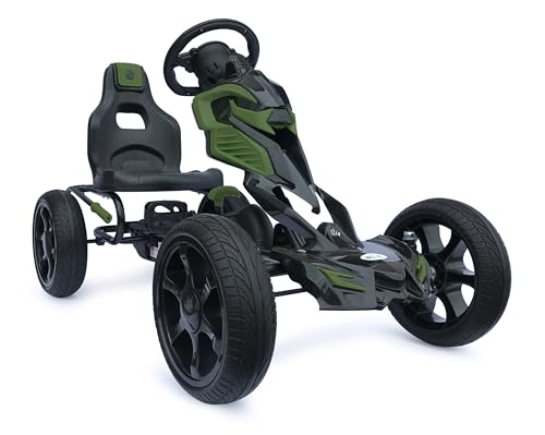 Kinder Pedal Go Kart - 5-12 Jahre, Mit Pedal, Shaum Reifen Eva Wheels von Generisch