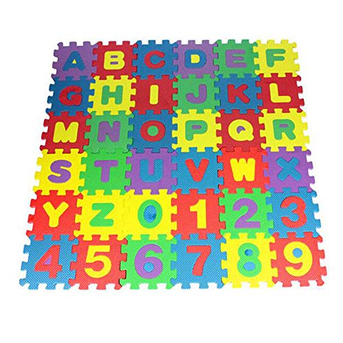 Kinder Puzzlematte 30 X 30 cm - 36 Teilige Puzzlematte Kinderspielteppich, Puzzlematte Baby Bunt Buchstabenteppich Dicker Farbboden, Puzzles Zahlen- und Buchstaben-Puzzle-Spielmatten Kinder Puzzlematte 30 X 30 cm - 36 Teilige Puzzlematte Kinderspielteppich, Puzzlematte Baby Bunt Buchstabenteppich Dicker Farbboden, Puzzles Zahlen- und Buchstaben-Puzzle-Spielmatten von Generisch