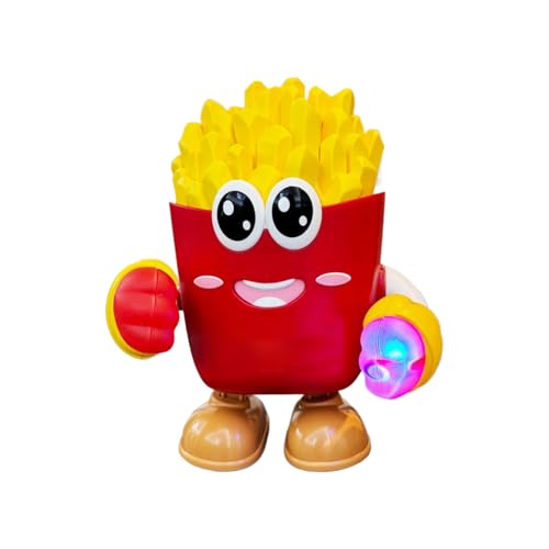 Kinder Roboter Spielzeug - Leuchtender Spielzeugroboter,Elektrische Puppe mit Musik und Pommes Design Begleiter für Schüler Erwachsene Geburtstag Zuhause Kinder Roboter Spielzeug - Leuchtender Spielzeugroboter,Elektrische Puppe mit Musik und Pommes Design Begleiter für Schüler Erwachsene Geburtstag Zuhause von Generisch