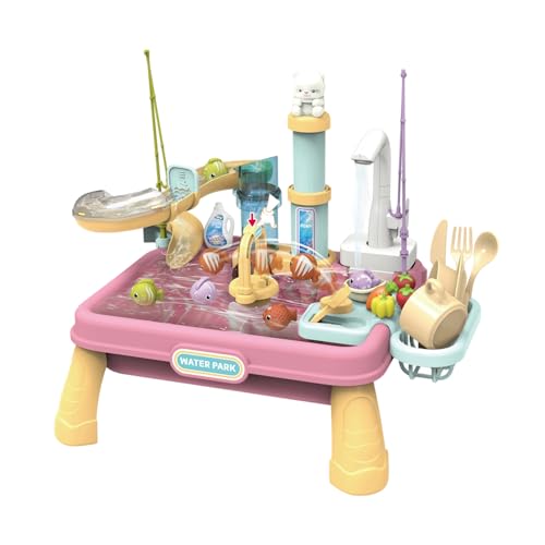 Kinder Sand & Wasser Tisch | Wasser Und Sand Spieltisch Für Kinder - Interaktives Spielzeug Für Draußen von Generisch