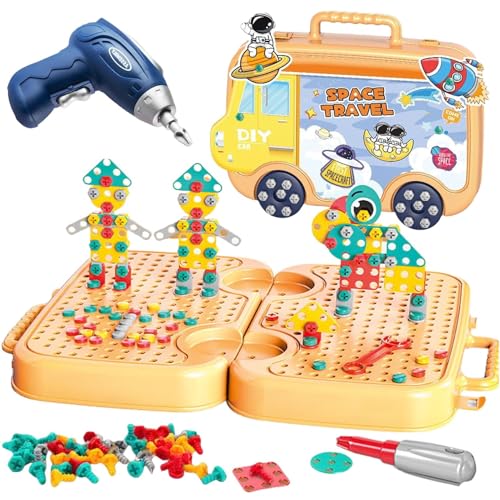 Kinder-Schraubendreher-Spielzeugset, Bauspielzeug mit Schraubendreher,Bauspielzeug für Kinder -Montage-Werkzeugkasten, Spielzeug, technisches Spielzeug, verbessert die praktischen Fähigkeiten von Jun Kinder-Schraubendreher-Spielzeugset, Bauspielzeug mit Schraubendreher,Bauspielzeug für Kinder -Montage-Werkzeugkasten, Spielzeug, technisches Spielzeug, verbessert die praktischen Fähigkeiten von Jun von Generisch