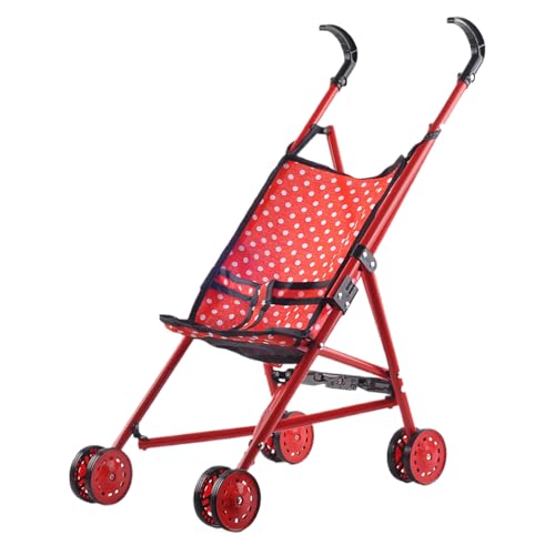 Kinder Spielen Kinderwagen-Spielzeug, Puppenwagen-Kinderwagen|Faltbares Puppenwagen-Spielzeug für Kinder - Puppenwagen-Spielzeug im Zweirad-Design für Weihnachten, Kindertag, Erntedankfest, Geburtst von Generisch