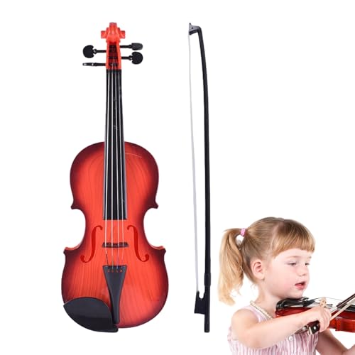 Kinder Spielen Violine - 40 cm Spielzeuginstrument, Anfänger tun musikalische Geige, Bildung Langlebiges Design | Leichter Spaß für Mädchen Vorschulversuche Heimfamiliengeburtstagskollek von Generisch