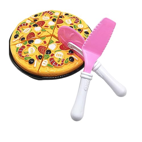 Kinder Spielzeug Pizza Set, 17 cm, 9 Stück, Rollenspiel Lebensmittel mit Teller Kinder Spielzeug Pizza Set, 17 cm, 9 Stück, Rollenspiel Lebensmittel mit Teller von Generisch