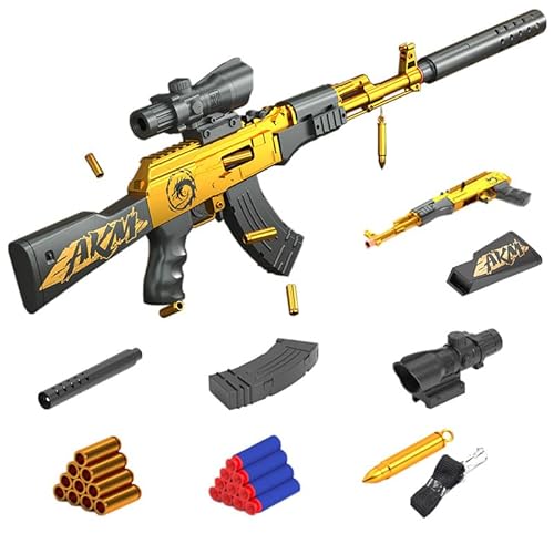 Kinder Spielzeug ScharfschüTzengewehr 83 cm Schaumstoff Pistole-Set Mit Zielfernrohr Und ZubehöR FüR Kinder Ab 8 Jahren Als üBerraschungsgeschenk von Generisch