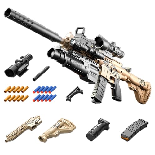 Kinder Spielzeugpistole 77cm Sniper Schaumstoffpistole Set mit Zielfernrohr inkl Zubehör Perfekt als Überraschungsgeschenk für Kinder ab 8 Jahren von Generisch