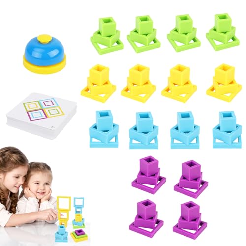 Kinder Stapelblöcke | Bausteine Puzzle Förderspielzeug | Lernspiel Eltern Kind Interaktion Gesellschaftsspiel Für Kindergeburtstag Familienfeste Ostern Kinder Stapelblöcke | Bausteine Puzzle Förderspielzeug | Lernspiel Eltern Kind Interaktion Gesellschaftsspiel Für Kindergeburtstag Familienfeste Ostern von Generisch