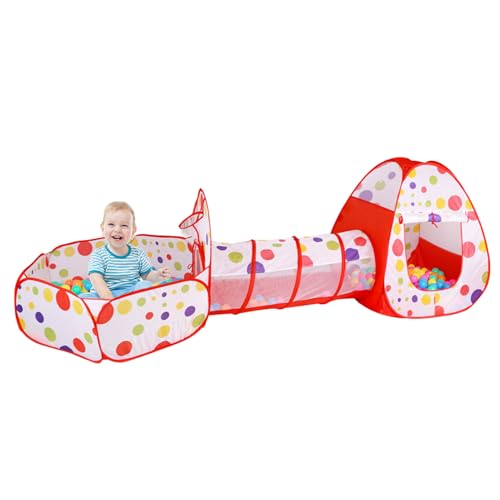 Kinder Tunnelzelt - pops-Up Playhouse, Leichte Indoor -Outdoor -Aktivität Hütte | Faltbare Abenteuerstruktur mit Kriechrohr, tragbarem Hinterhofspiel, farbenfrohes Spielzeughaus für Kleinkinder Kinder Tunnelzelt - pops-Up Playhouse, Leichte Indoor -Outdoor -Aktivität Hütte | Faltbare Abenteuerstruktur mit Kriechrohr, tragbarem Hinterhofspiel, farbenfrohes Spielzeughaus für Kleinkinder von Generisch