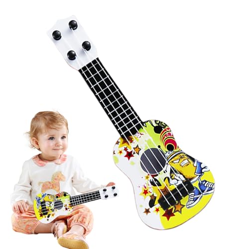 Kinder-Ukulele-Gitarre - Kinderr-Ukulele-Spielzeug | Kindder Spielen Frühpädagogische Gitarre Anti- Mini-Lernmusikinstrument Für Vorschulkinder, Kinder, Mädchen, Anfänger von Generisch