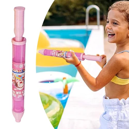 Kinder Wasserpistole für Kinder Erwachsene 45cm Super Soaker mit Rotations-Effekt Starke Wasserspritze Hoher Reichweite - Bunt Durchsichtig für Poolparty Kindergeburtstag (C) von Generisch
