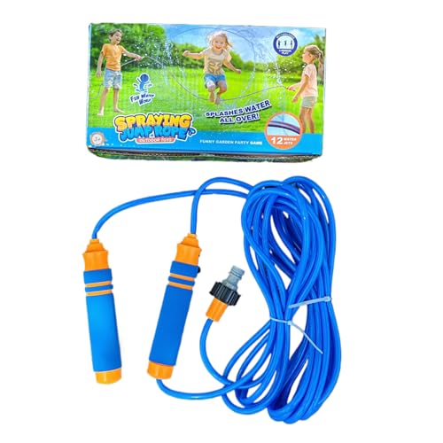 Kinder Wassersprenger | Springseil & Wasserspielzeug | 2-in-1 Interaktives Spielzeug Springseil mit Sprühdüsen + Outdoorspaß für Familienfeste Kinder Wassersprenger | Springseil & Wasserspielzeug | 2-in-1 Interaktives Spielzeug Springseil mit Sprühdüsen + Outdoorspaß für Familienfeste von Generisch