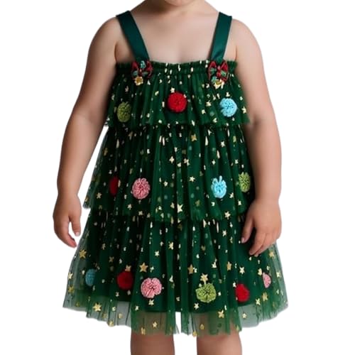Kinder Weihnachtskleid - Mädchen Festlich Cosplay Kleider - Gestuftes Glitzer Outfit Für Veranstaltung Festival Clubaktivitäten Outdoor Geburtstagsfeier - Kinder Im Alter Von 1-8 Kinder Weihnachtskleid - Mädchen Festlich Cosplay Kleider - Gestuftes Glitzer Outfit Für Veranstaltung Festival Clubaktivitäten Outdoor Geburtstagsfeier - Kinder Im Alter Von 1-8 von Generisch