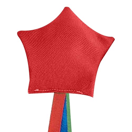 Kinder Wurfsäckchen - Kleine Wurfsäckchen Im Stern-Design - Tragbares Wurfspiel Mit Bändern Und Gewichten Für Karneval Schule Sportunterricht von Generisch