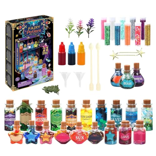 Kinder Zaubertrank-Set | Kreatives Indoor-Bastelset Für Kinder,Mit Flaschen & Zubehör Für Familien Geburtstag Weihnachten von Generisch