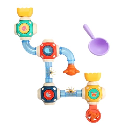 Kinderbad Spielzeug DIY -Wasserpfeife, sicheres Material, 35 cm, lustiges Babybadezusgangsspielzeug, Badezimmer Zeitspray Wasserfall Duschspielzeug, interaktive Badaktivitäten, für Kleinkinde von Generisch