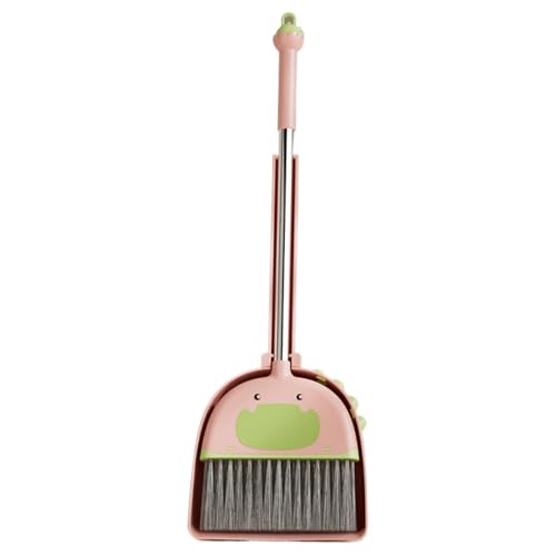Kinderbesen Dustpan Set - kompakte Kinder Sweeping, Slip Grip Besen | Besen mit Dustpan Combo Set Kids, kleines Reinigungsset für Kindergarten, Kleinkinder, Spielzimmer, Schule und Heimnutzung von Generisch