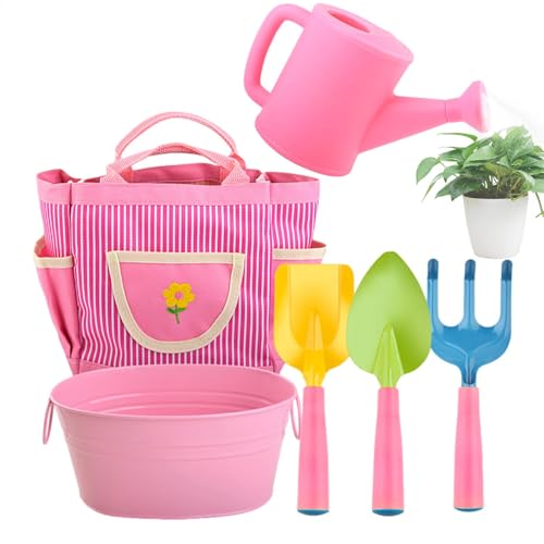 Kindergartenwerkzeuge Set, Gartenwerkzeug für Kinder, 6X kreatives Denken Gartenset, Safer Sandkasten Spielzeuggartenwerkzeuge für Kinder mit Bewässerungsdose, Schaufel, Rechen, Einkaufstasche Kindergartenwerkzeuge Set, Gartenwerkzeug für Kinder, 6X kreatives Denken Gartenset, Safer Sandkasten Spielzeuggartenwerkzeuge für Kinder mit Bewässerungsdose, Schaufel, Rechen, Einkaufstasche von Generisch
