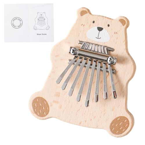 Kinderinstrumente, Fingerpiano - Handheld Daumen Klavier 8 Key - Multifunktionales Musikpädagogikspielzeug, tragbares Instrument für Erwachsene Kinder von Generisch