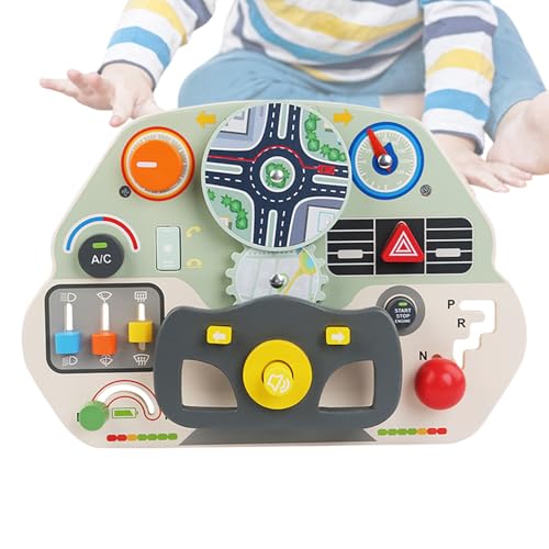 Kinderkinderholz -Fahrzeug, Holzauto -Lenkradspielzeug, Feinmotorik Lernen, Kleinkindes sensorisches Aktivitätsbrett Fahren Lernspielzeug für Mädchen Vorschulerziehung Kinderkinderholz -Fahrzeug, Holzauto -Lenkradspielzeug, Feinmotorik Lernen, Kleinkindes sensorisches Aktivitätsbrett Fahren Lernspielzeug für Mädchen Vorschulerziehung von Generisch