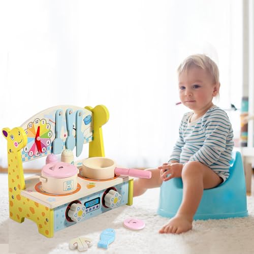 Kinderküche Zubehör Holz - Spielküche Zubehör, Holzspielzeug Inklusive Topfset Küchenspielzeug und Obst zum Schneiden, Kinderküche Rollenspiele Jungen und Mädchen Geschenke 3 Jahre Kinderküche Zubehör Holz - Spielküche Zubehör, Holzspielzeug Inklusive Topfset Küchenspielzeug und Obst zum Schneiden, Kinderküche Rollenspiele Jungen und Mädchen Geschenke 3 Jahre von Generisch