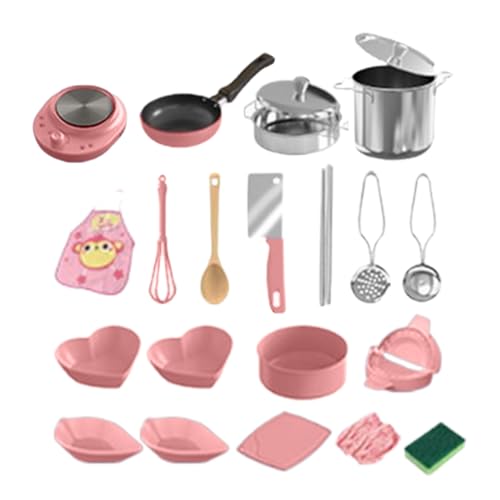 Kinderküchen-Spielzubehör | 22-teiliges Küchen-Rollenspiel Set,Realistisches Kleines Kochzubehör Für Kindersicheres Lernen Im Klassenzimmer von Generisch